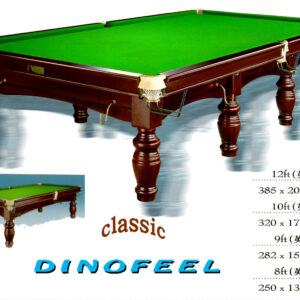 dinofeel classic 12呎標準英式桌球檯 (鋼咕版)