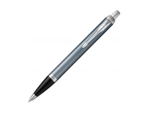 Parker IM系列灰藍色銀夾原子筆(PN-IM17-GRYBLU-CT-BP)