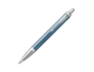 Parker IM Premium系列藍灰色曲線幾何紋原子筆(PN-IM-PRM-BGRY-CT-BP)