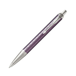 Parker IM Premium系列深紫格紋原子筆(PN-IM17-PRMVIO-CT-BP)