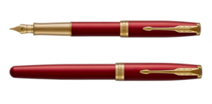 Parker Sonnet系列新版紅色金夾18K金筆咀墨水筆(PN-SON17-RED-GT-F) - Image 4
