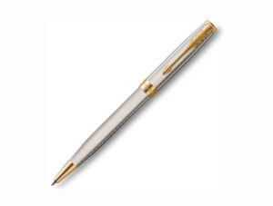 Parker Sonnet系列 – Silver Mistral 地中海風925純銀 金夾 原子筆(PN-SON17-SLVMST-BP)
