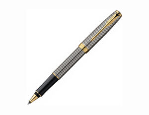 Parker Sonnet系列純銀格子紋金夾走珠筆(PN-SON-CISEL-GT-RB)