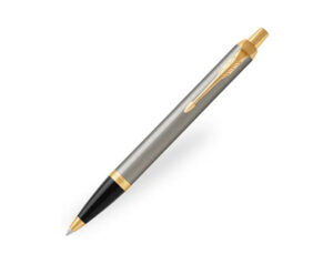 Parker IM系列鋼色金夾原子筆(PN-IM17-SS-GT-BP)