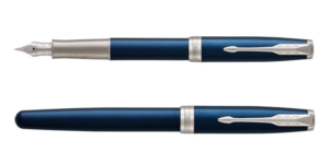 Parker Sonnet系列新版藍色銀夾18K金筆咀墨水筆(PN-SON17-BLU-CT-F) - Image 4