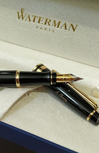 WATERMAN-Expert系列-亮黑鍍23K