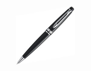 WATERMAN Expert系列-亮黑銀夾 原子筆 (WTM-EXP-BLK-CT-BP)