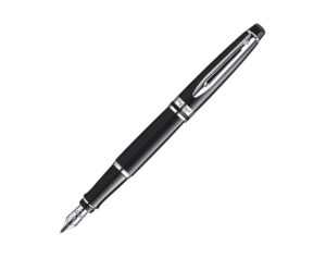 WATERMAN Expert系列-亮黑銀夾 墨水筆 (F嘴) (WTM-EXP-BLK-CT-FF)