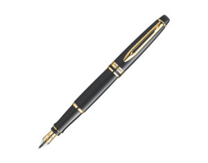 WATERMAN Expert系列-亮黑鍍23K金夾 墨水筆 (F嘴) (WTM-EXP-BLK-GT-FF)