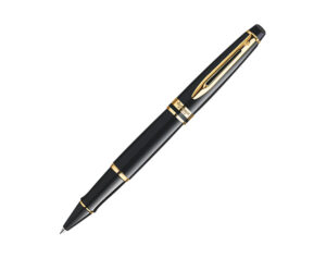 WATERMAN Expert系列-亮黑鍍23K金夾 走珠筆 (WTM-EXP-BLK-GT-RB)