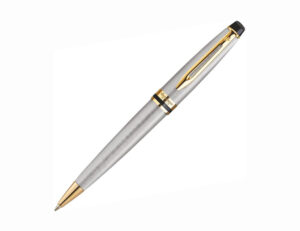 WATERMAN Expert系列-不鏽鋼鍍23K金夾 原子筆 (WTM-EXP-SS-GT-BP)
