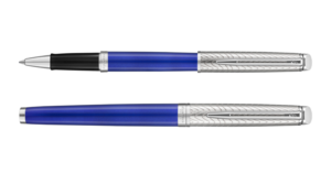 WATERMAN HÉMISPHÈRE系列尊貴藍波浪紋銀夾走珠筆(WTM-HEM-DLXBLU-CT-RB) - Image 2