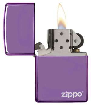 Zippo 防風火機 – High Polish Purple Zippo Logo (ZPO- 24747ZL) - Image 2