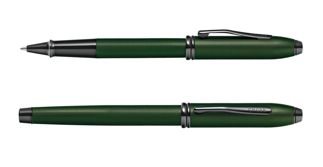 Cross Townsend系列深綠微粒面PVD黑夾走珠筆 (CRS-TSD-MGRN-BT-RB) - Image 4