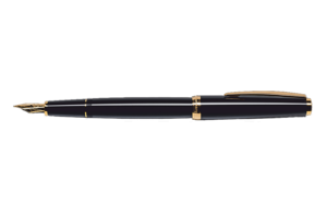 德國Cleo Classic系列 – 亮黑金夾14K金筆嘴 墨水筆 (CLE-CC-LBLK-GT-C14F) - Image 2