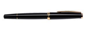 德國Cleo Classic系列 – 亮黑金夾14K金筆嘴 墨水筆 (CLE-CC-LBLK-GT-C14F) - Image 3