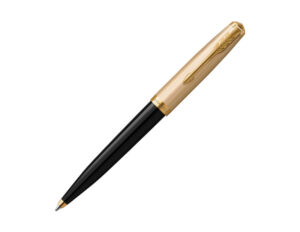 Parker 51系列豪華黑金夾原子筆(PN-51-PRM-BLK-GT-BP)