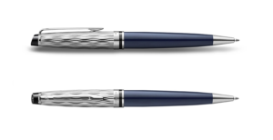 WATERMAN Expert系列Deluxe Blue深藍桿波浪紋銀夾 原子筆 (WTM-EXP-DLXBLU22-BP) - Image 2