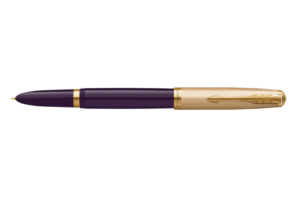 Parker 51系列18K金筆咀墨水筆-豪華梅紫金夾(PN-51-PRM-PLM-GT-F) - Image 2
