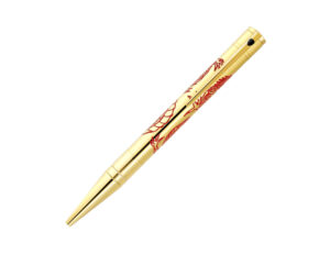 法國S.T. Dupont D-INITIAL系列 – 全金色龍紋 原子筆 (DUP-DIN-GLDDRG-GT-BP)