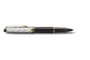 WATERMAN Expert系列Deluxe Reflection of Paris波浪紋黑杆金夾墨水筆 (WTM-EXP-DLXBLK-GT-F) - Image 3