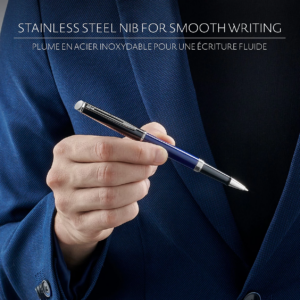 WATERMAN HÉMISPHÈRE系列Colour Blocking 黑配藍銀夾走珠筆(WTM-HEM-BLKBLU-CT-RB) - Image 5