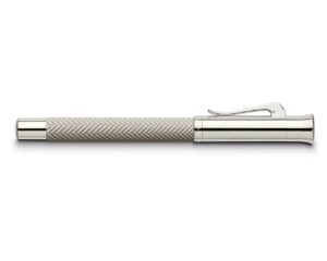 德國Graf von Faber-Castell Guilloche系列淺灰扭索紋筆杆18K黃金咀墨水筆 (GFAB-GUI-LGRY-FP) - Image 2