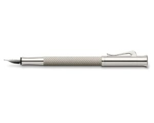 德國Graf von Faber-Castell Guilloche系列淺灰扭索紋筆杆18K黃金咀墨水筆 (GFAB-GUI-LGRY-FP) - Image 3