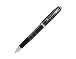 Parker Sonnet系列深灰格紋18K金筆咀 墨水筆 (PN-SON-DGRY-CT-F)