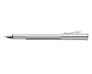 德國Graf von Faber-Castell Guilloche系列鍍銠扭索紋筆杆18K黃金咀墨水筆 (GFAB-GUI-RHO-FP) - Image 2