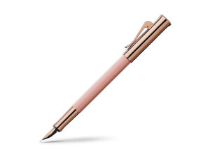 德國Graf von Faber-Castell Guilloche系列玫瑰金扭索紋筆杆18K黃金咀墨水筆 (GFAB-GUI-ROSE-FP)