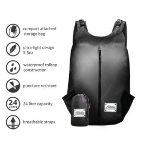 Matador FREERAIN24 – 超輕可摺式防水背包 (黑色) (MTD-FREERAIN24-BLK) - Image 2