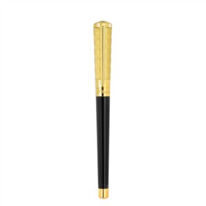 法國S.T. Dupont Liberty系列 - 黑配黃金 14K黃金筆咀墨水筆 (DUP-LBT-BLKGLD-F) - Image 5