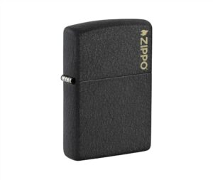 Zippo 防風火機 – 磨砂黑分裂紋LOGO (ZPO-236ZL)