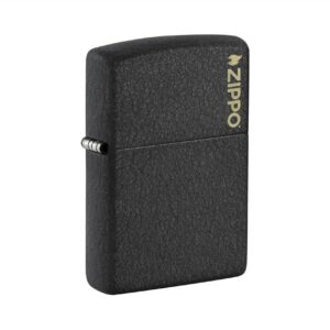 Zippo 防風火機 – 磨砂黑分裂紋LOGO (ZPO-236ZL)