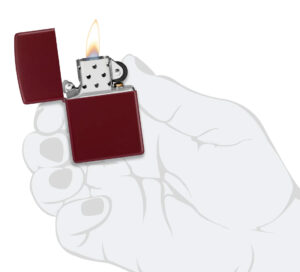 Zippo 防風火機 – 深色酒紅 (ZPO-46021) - Image 3