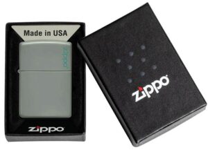 Zippo 防風火機 – 鼠尾草灰LOGO (ZPO-49843ZL) - Image 4