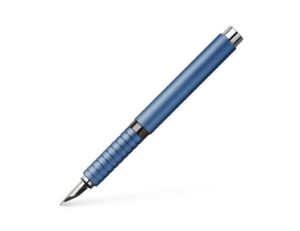 德國Faber-Castell Essential系列鋁杆藍色墨水筆 (FAB-ESS-BLU-FP)