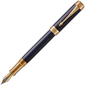 Parker Duofold系列Prestige Blue Chevon 23K黃金夾18K黃金筆咀墨水筆 (PN-DUO-PRMBLU-GT-FP) - Image 2