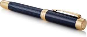Parker Duofold系列Prestige Blue Chevon 23K黃金夾18K黃金筆咀墨水筆 (PN-DUO-PRMBLU-GT-FP) - Image 3