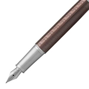 Parker IM Premium系列啡色方格紋銀夾墨水筆 (PN-IM17-PRMBWN-CT-F) - Image 3