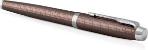 Parker IM Premium系列啡色方格紋銀夾墨水筆 (PN-IM17-PRMBWN-CT-F) - Image 4