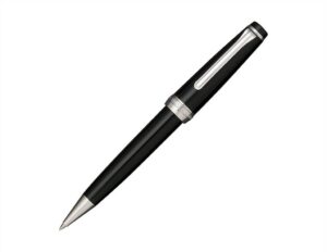 日本Sailor寫樂Pro Gear Slim系列亮黑銀夾原子筆 (SAL-PGS-BLK-CT-BP)
