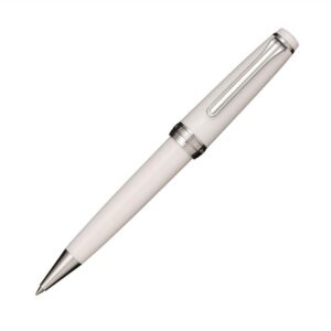 日本Sailor寫樂Pro Gear Slim系列亮白銀夾原子筆 (SAL-PGS-WHT-CT-BP)