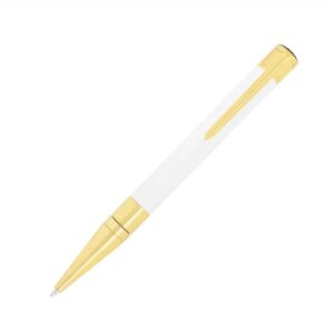 法國S.T. Dupont INITIAL系列白色金夾原子筆 (DUP-INI-WHT-GT-BP)