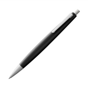 LAMY 2000系列 – 磨砂黑纖維桿銀夾原子筆 (LMY-2000-MBLK-CT-BP)