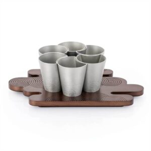 Royal Selangor 六件組圓形杯盤套裝 - Image 2