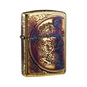 Zippo 日版火機 – 五面祥雲雕刻 燒金 (ZPO-ZBT-3-33)