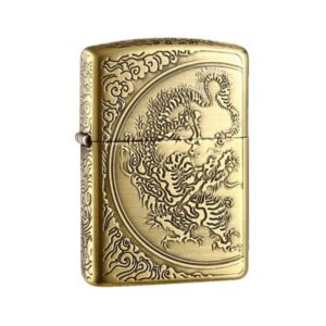 Zippo 日版火機 – 五面祥雲雕刻 古銅色 (ZPO-ZBT-3-33A)