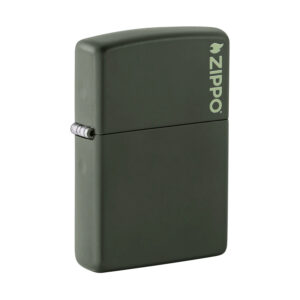 Zippo 防風火機 – 磨砂深綠色Logo (ZPO-221ZL)